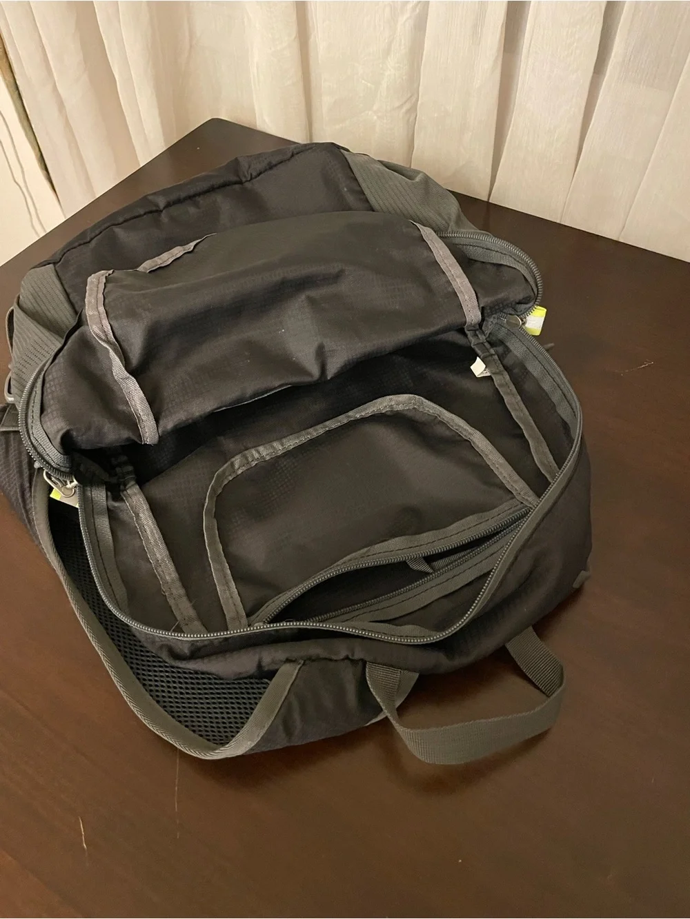 Black & Gray Lightweight Packable Backpack